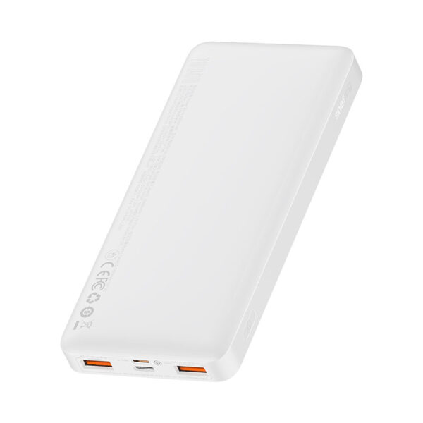 Baseus 10000mAh 15W Power Bank Bipow Digital Display White