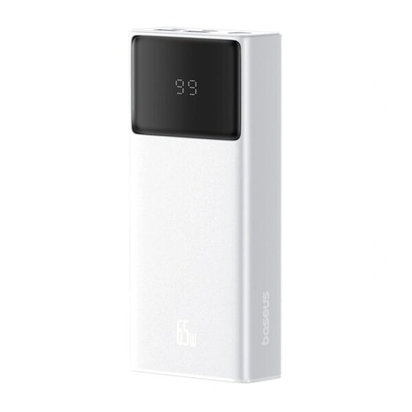 Baseus Star-Lord Digital Display Fast Charging Power Bank 30000mAh 65W Moon White