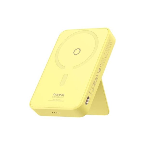 Baseus MagPro Magnetic Bracket Wireless Fast-Charging Power Bank 5000mAh 20W 
Lemon Yellow