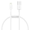 Baseus Superior Series Fast Charging Data Cable USB to iP 2.4A 0.25m White