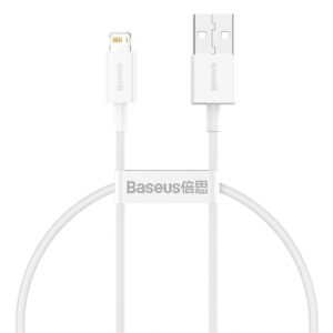 2026/06/1002385316.jpg Baseus Superior Series Fast Charging Data Cable USB to iP 2.4A 0.25m White